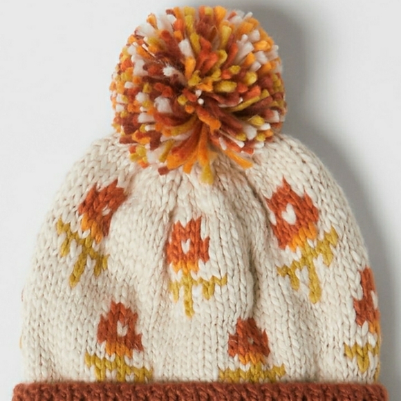 Zara Other - Zara Intarsia Knit Beanie - Brick